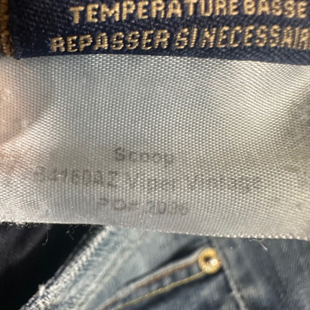 Fidelity Denim Sharp Blue Distressed Low Rise Cropped Jeans Women Size 29 USA - Picture 7 of 11